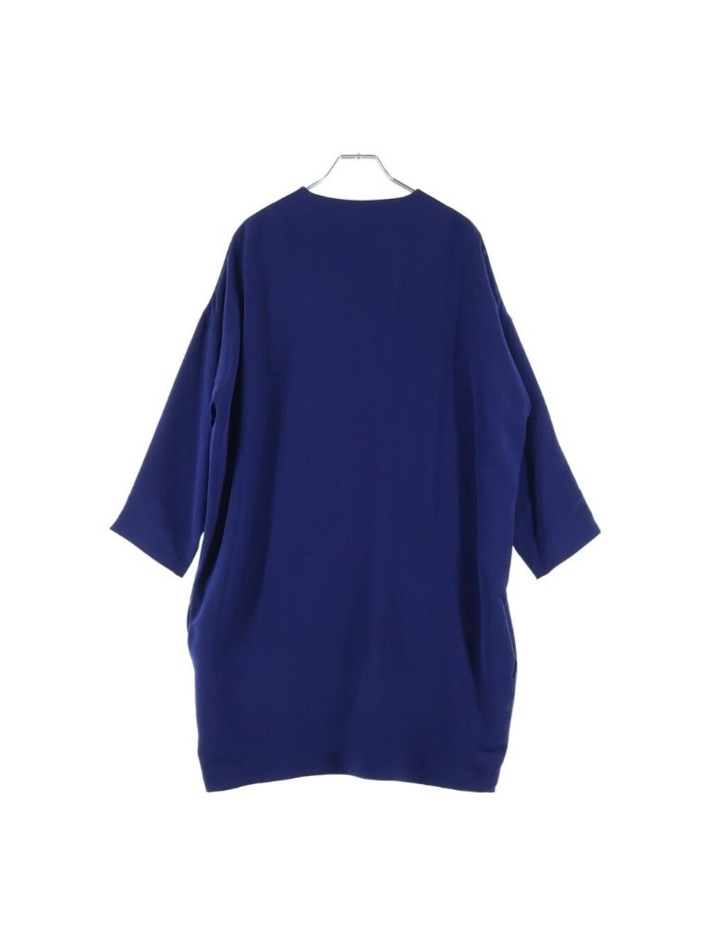 Celine Dress Three Quarter Sleeve Silk Blue - Picture 2 of 8